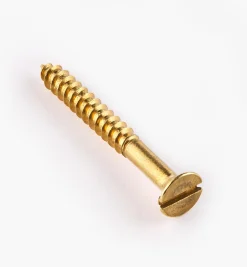 Lee Valley 1 1/4" #6 Flat-Head Brass Screws