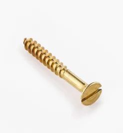 Lee Valley 1 1/2" #10 Flat-Head Brass Screws
