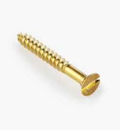 Lee Valley 1" #5 Flat-Head Brass Screws
