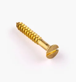 Lee Valley 1" #6 Flat-Head Brass Screws
