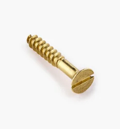Lee Valley 1" #8 Flat-Head Brass Screws