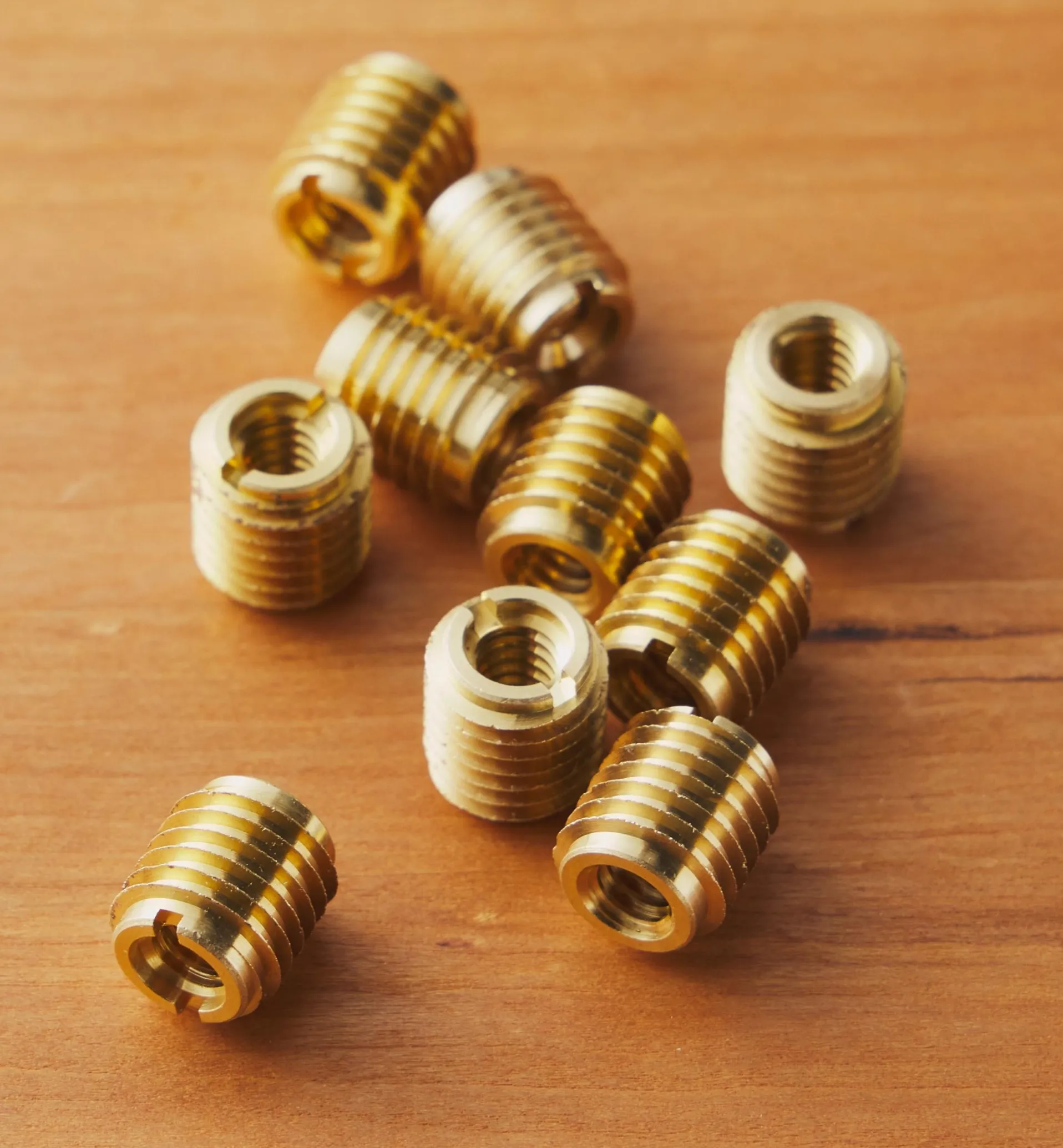 Lee Valley 1/4-20 Brass Knife-Edge Insert Nuts