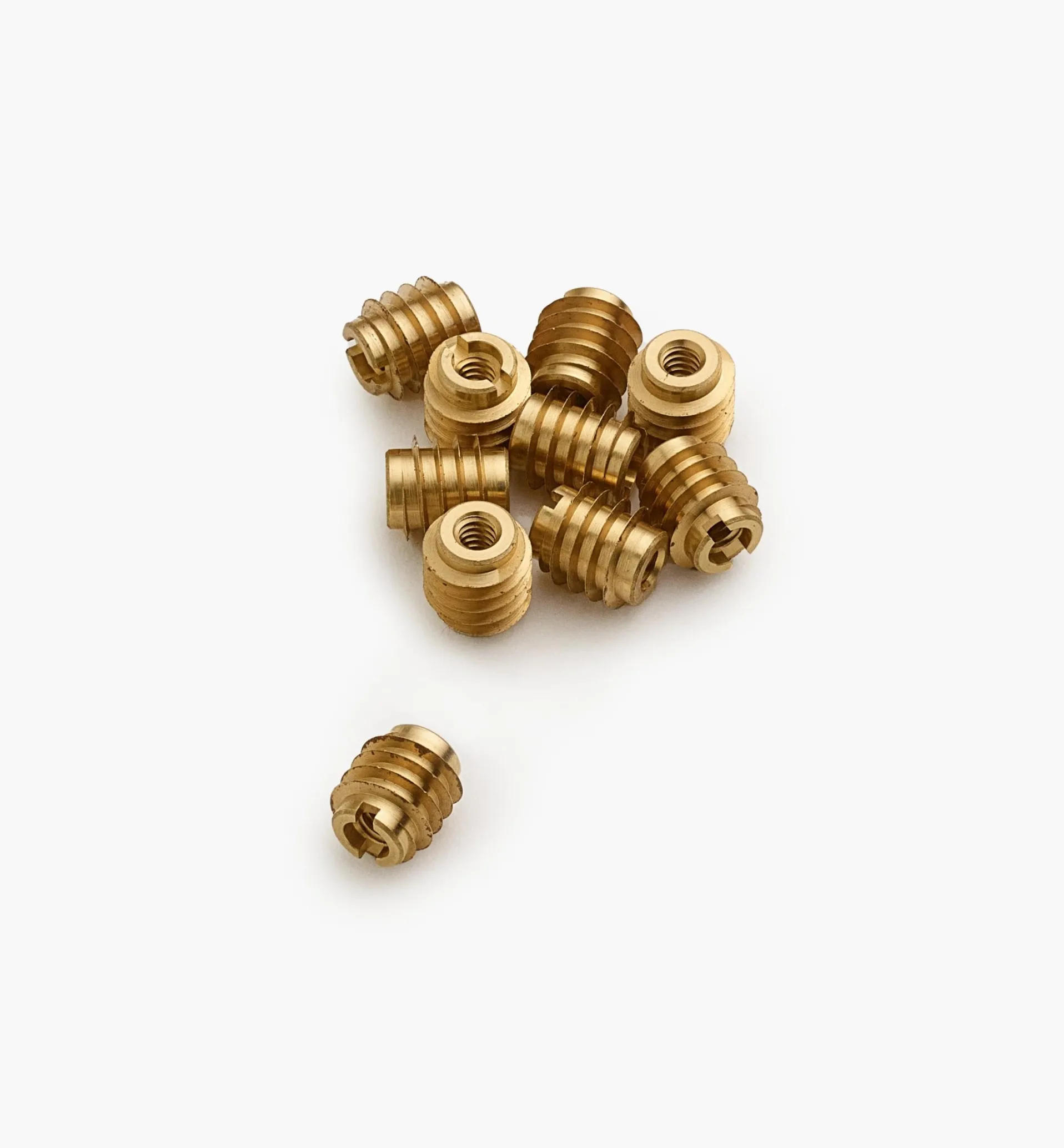 Lee Valley 6-32 Brass Knife-Edge Insert Nuts