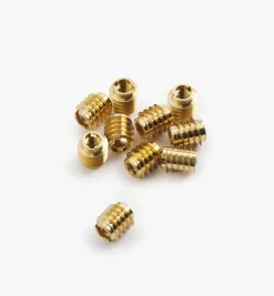 Lee Valley 8-32 Brass Knife-Edge Insert Nuts