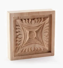 Lee Valley 3" Hand-Carved Square Appliqué