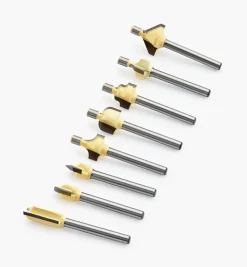 Lee Valley 1/8" Shank Carbide-Tipped Router Bits