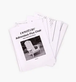 Lee Valley Adirondack Plus Chair & Footstool Plan