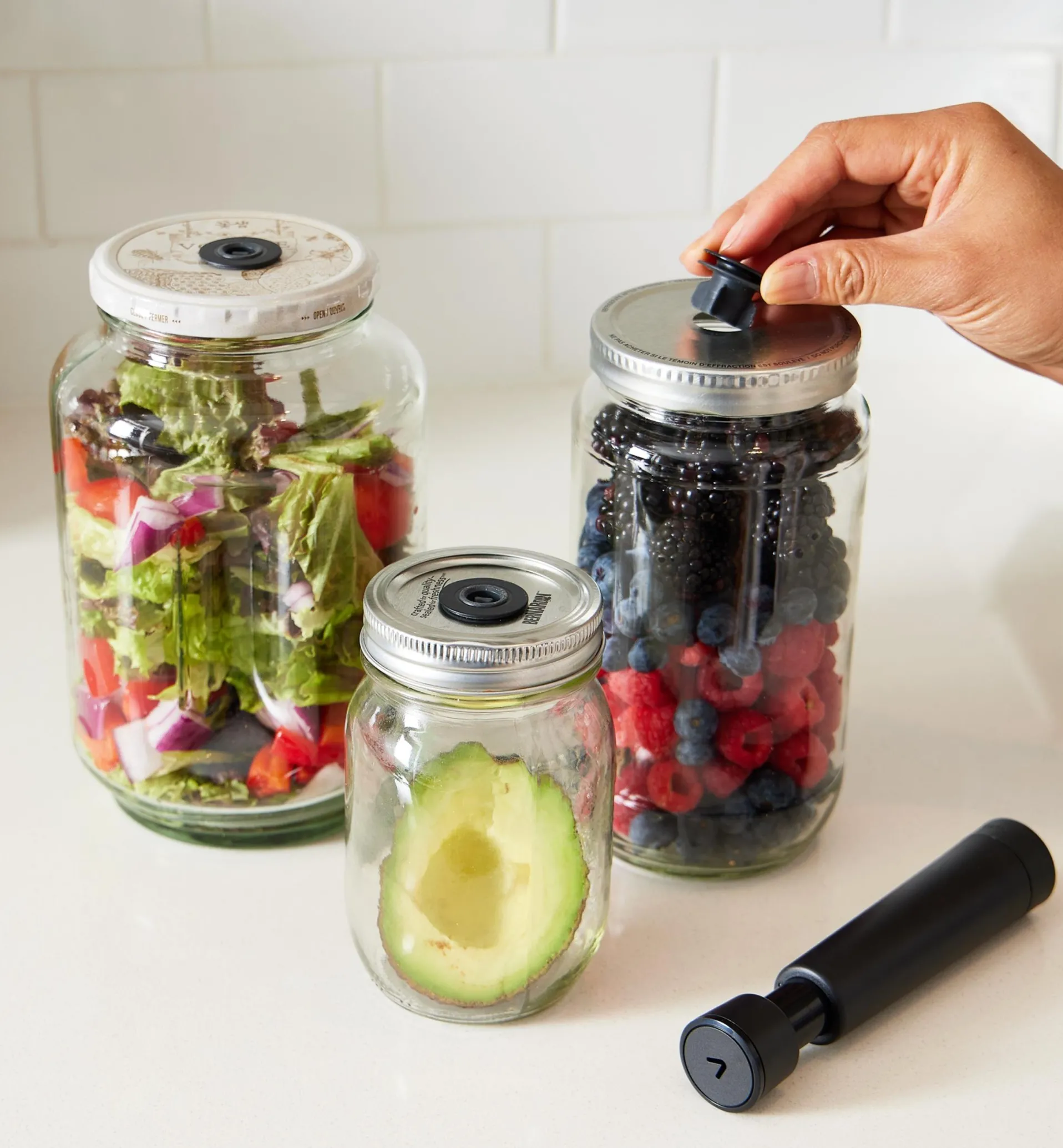 Lee Valley Airtender Food Vacuum-Storage Starter Set