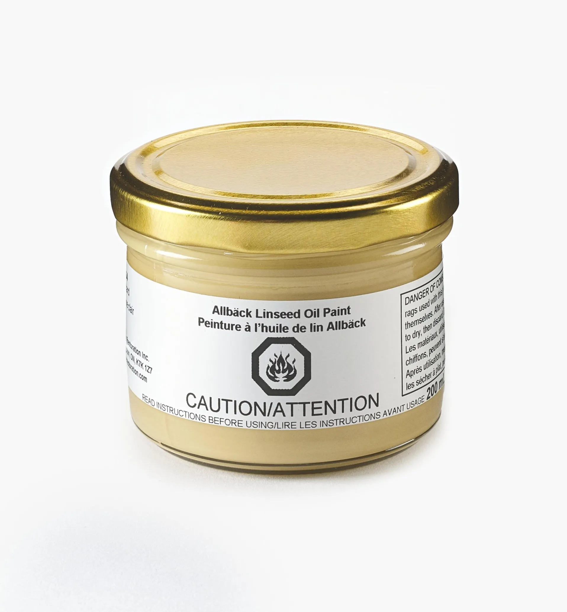 Lee Valley Allbäck Custard Linseed Oil Paint