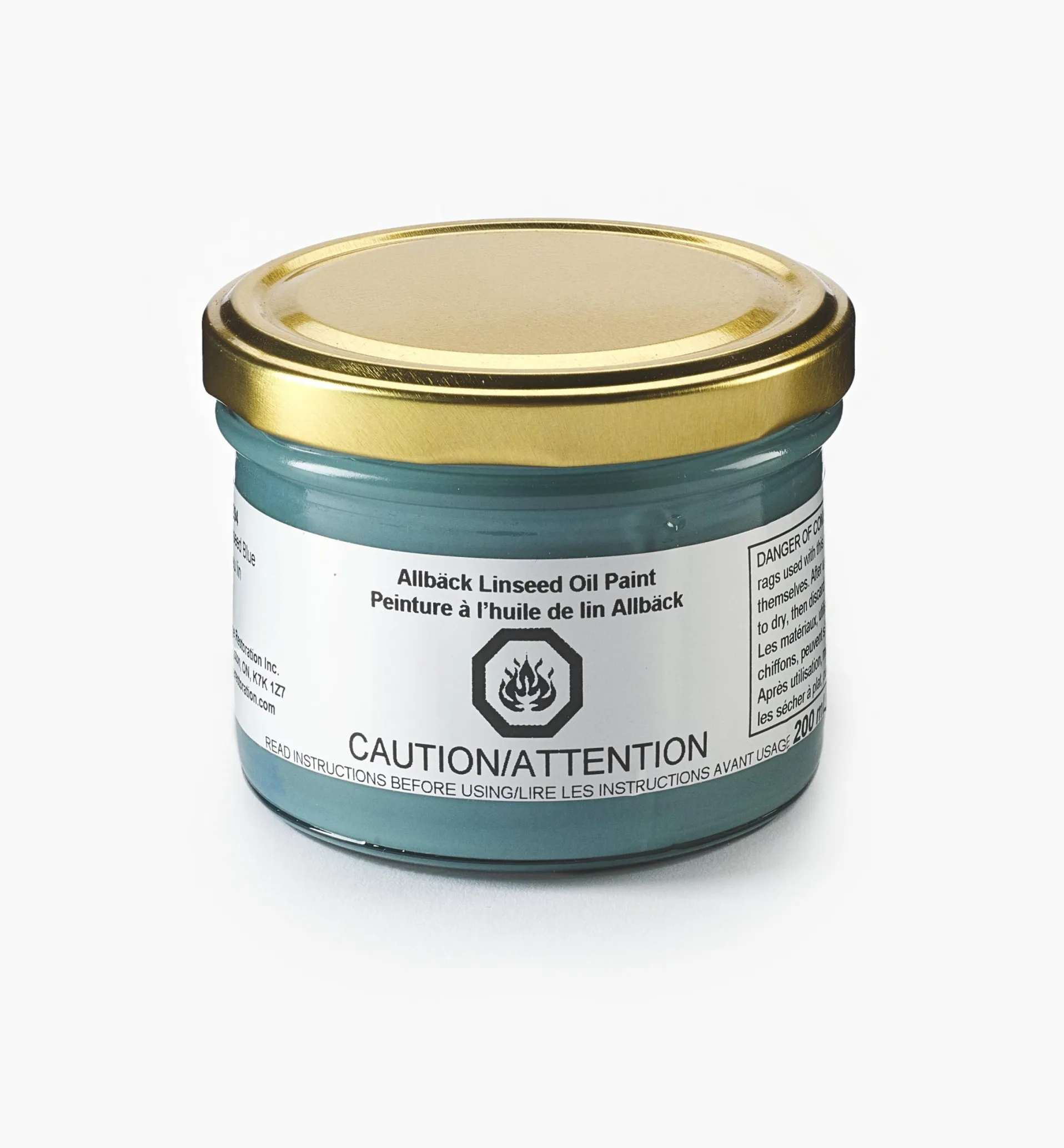 Lee Valley Allbäck Linseed Blue Linseed Oil Paint