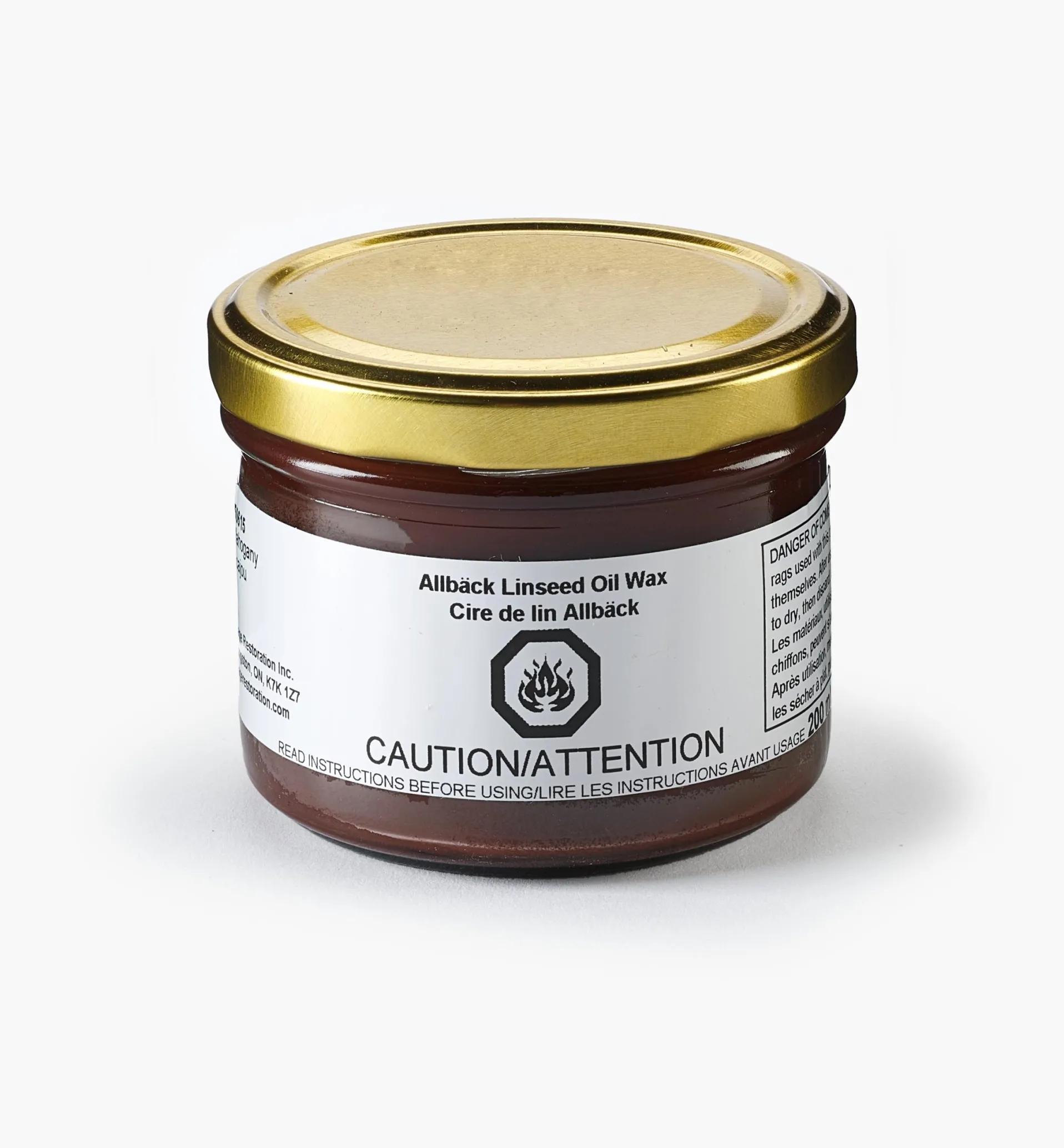 Lee Valley Allbäck Mahogany Linseed Oil Wax