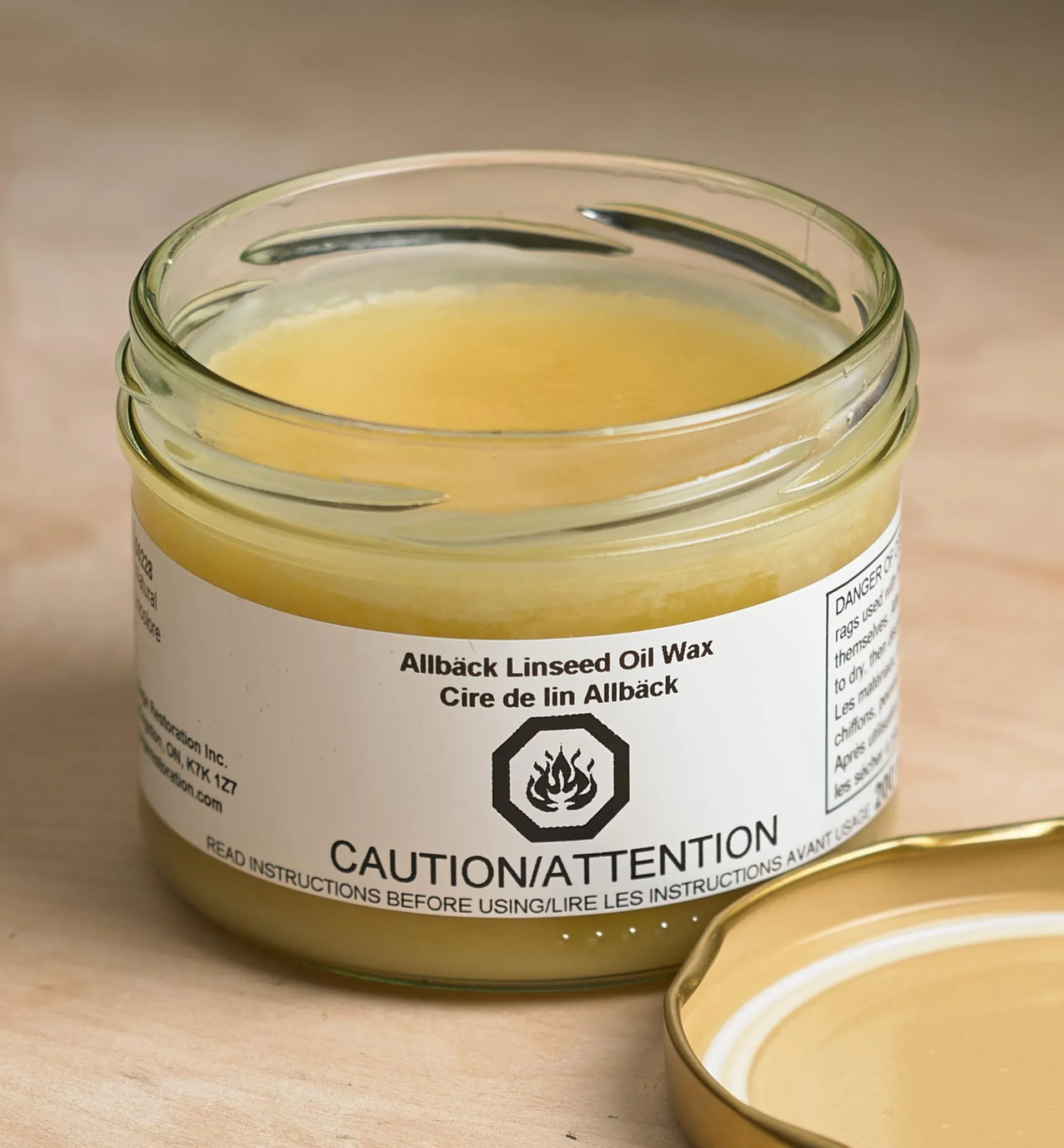 Lee Valley Allbäck Natural Linseed Oil Wax