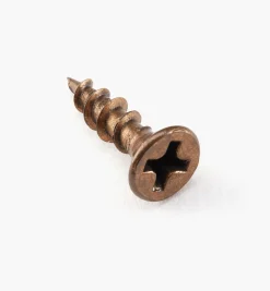 Lee Valley Antique Brass Flat-Head Screws