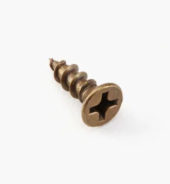 Lee Valley Antique Brass Flat-Head Screws