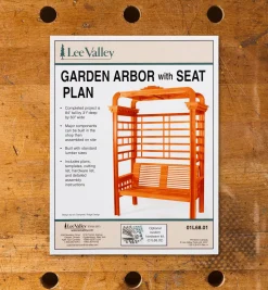 Lee Valley Arbor With Seat Plan