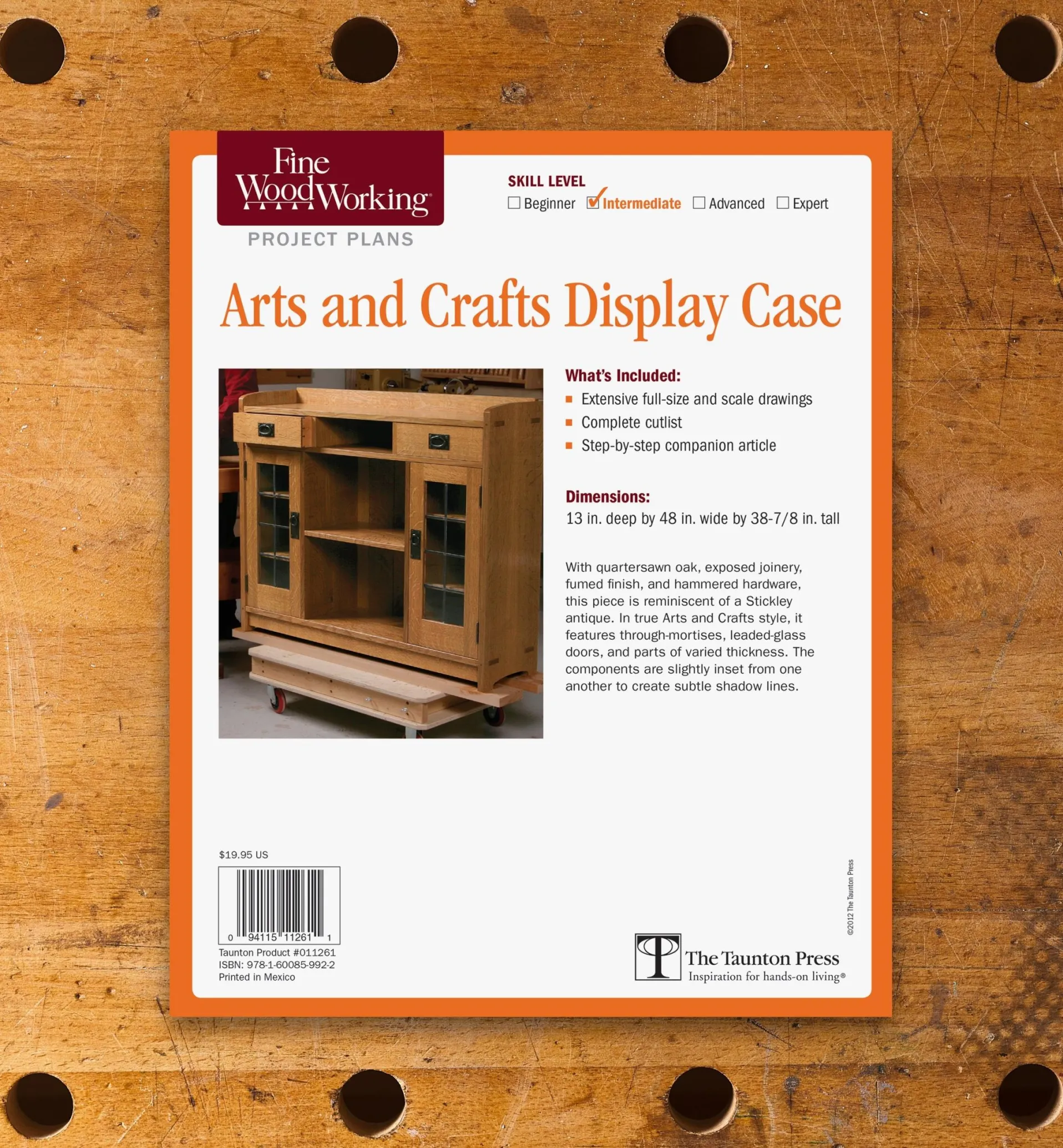 Lee Valley Arts And Crafts Display Case Plan
