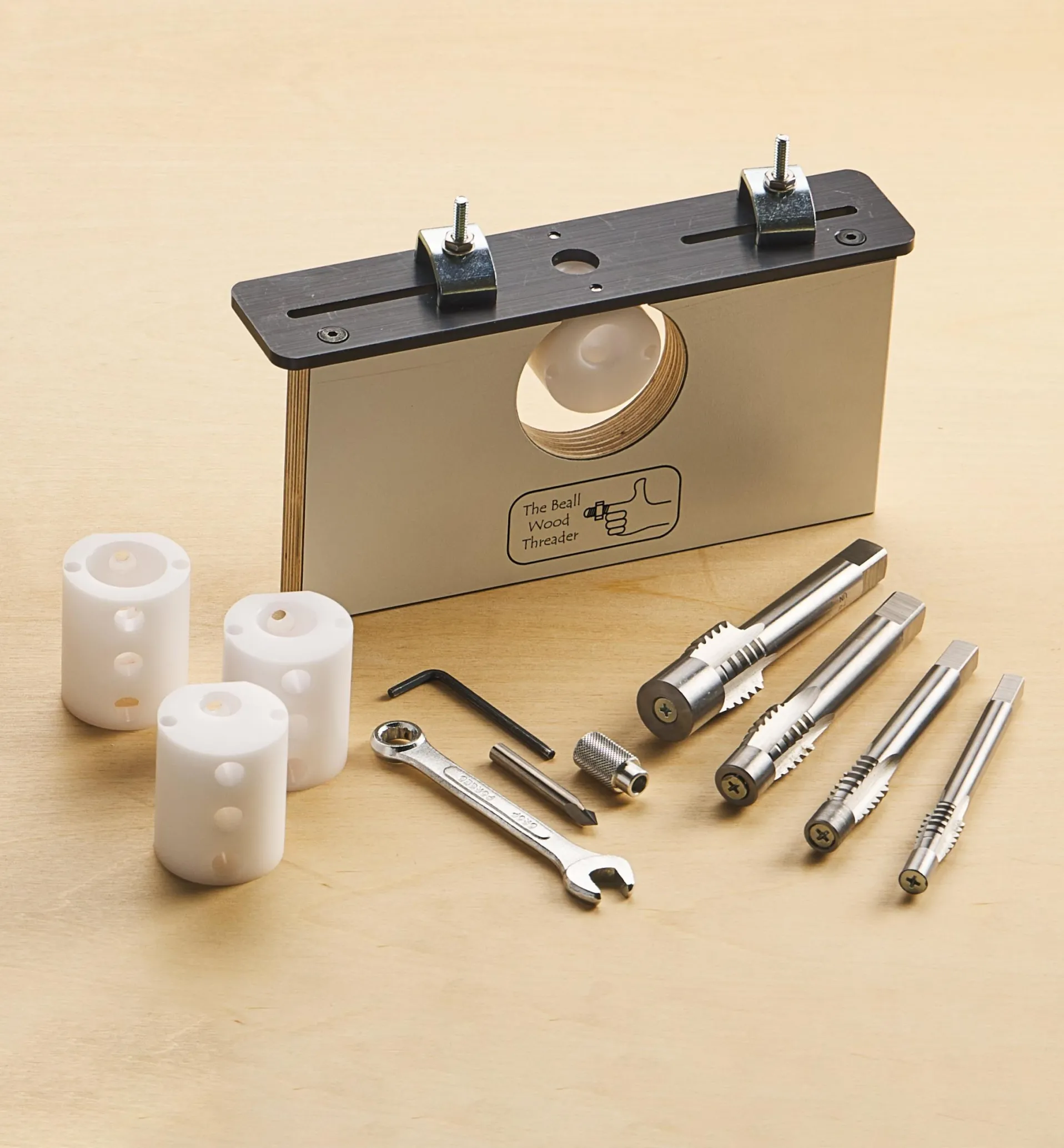 Lee Valley Beall Wood Threader Set Of 4 (1/2", 5/8", 3/4", 1")