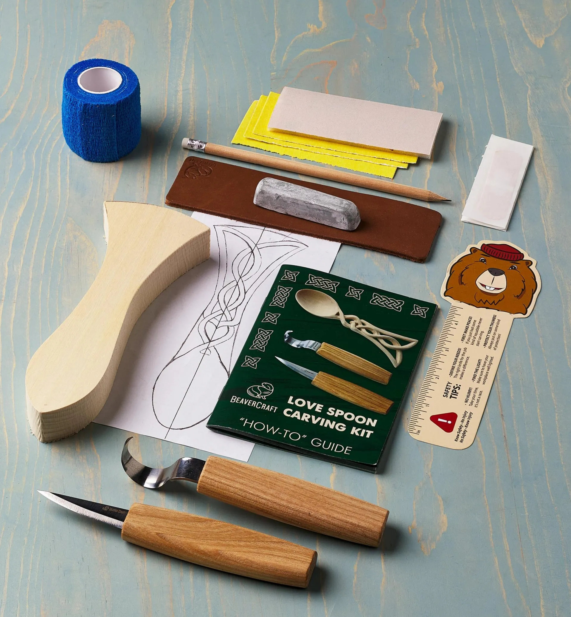 Lee Valley BeaverCraft Celtic-Style Lovespoon Carving Kit