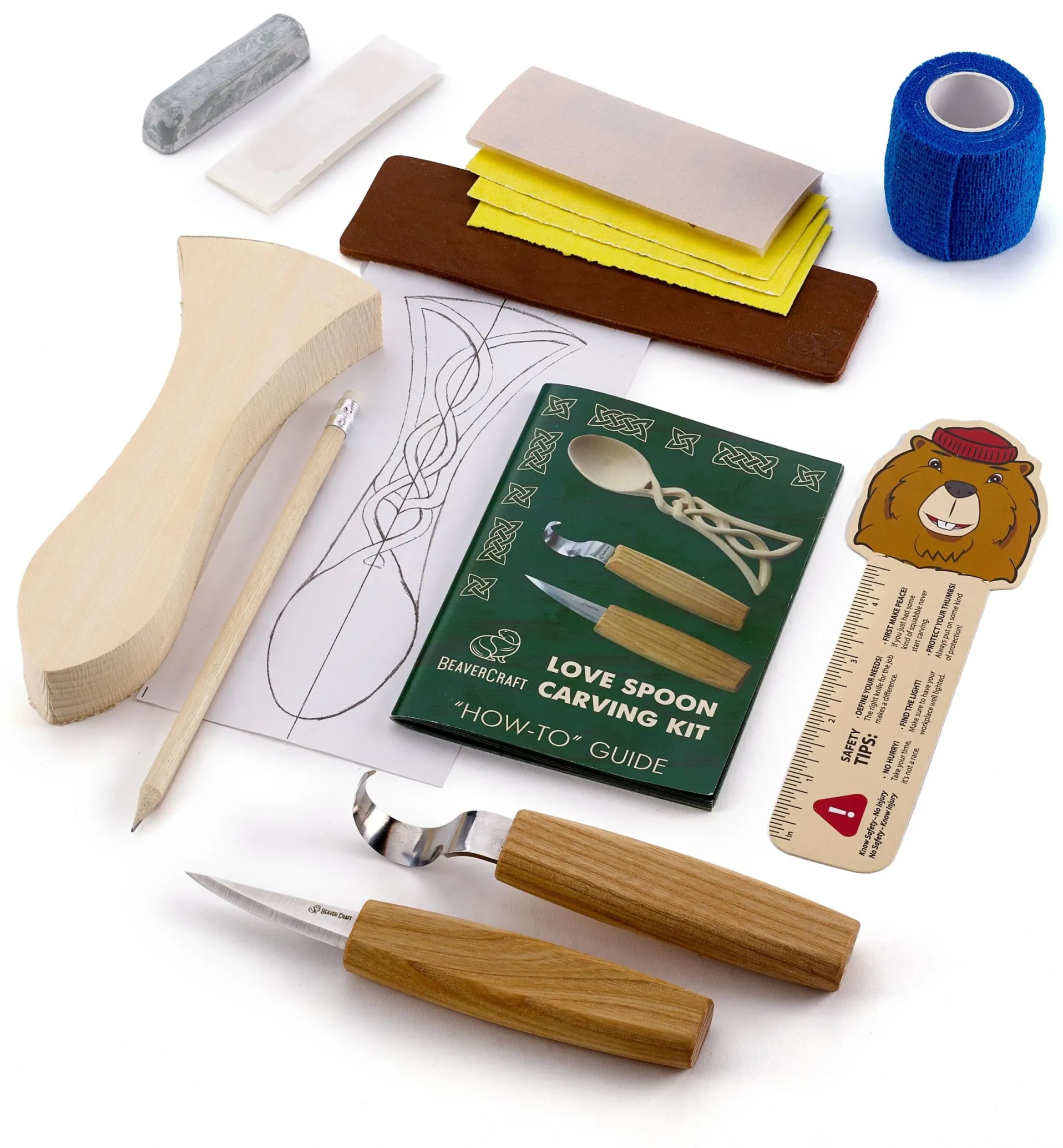 Lee Valley BeaverCraft Celtic-Style Lovespoon Carving Kit