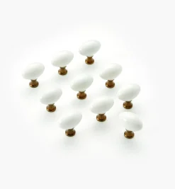 Lee Valley Belwith Ceramic Oval Knobs