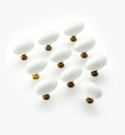 Lee Valley Belwith Ceramic Oval Knobs