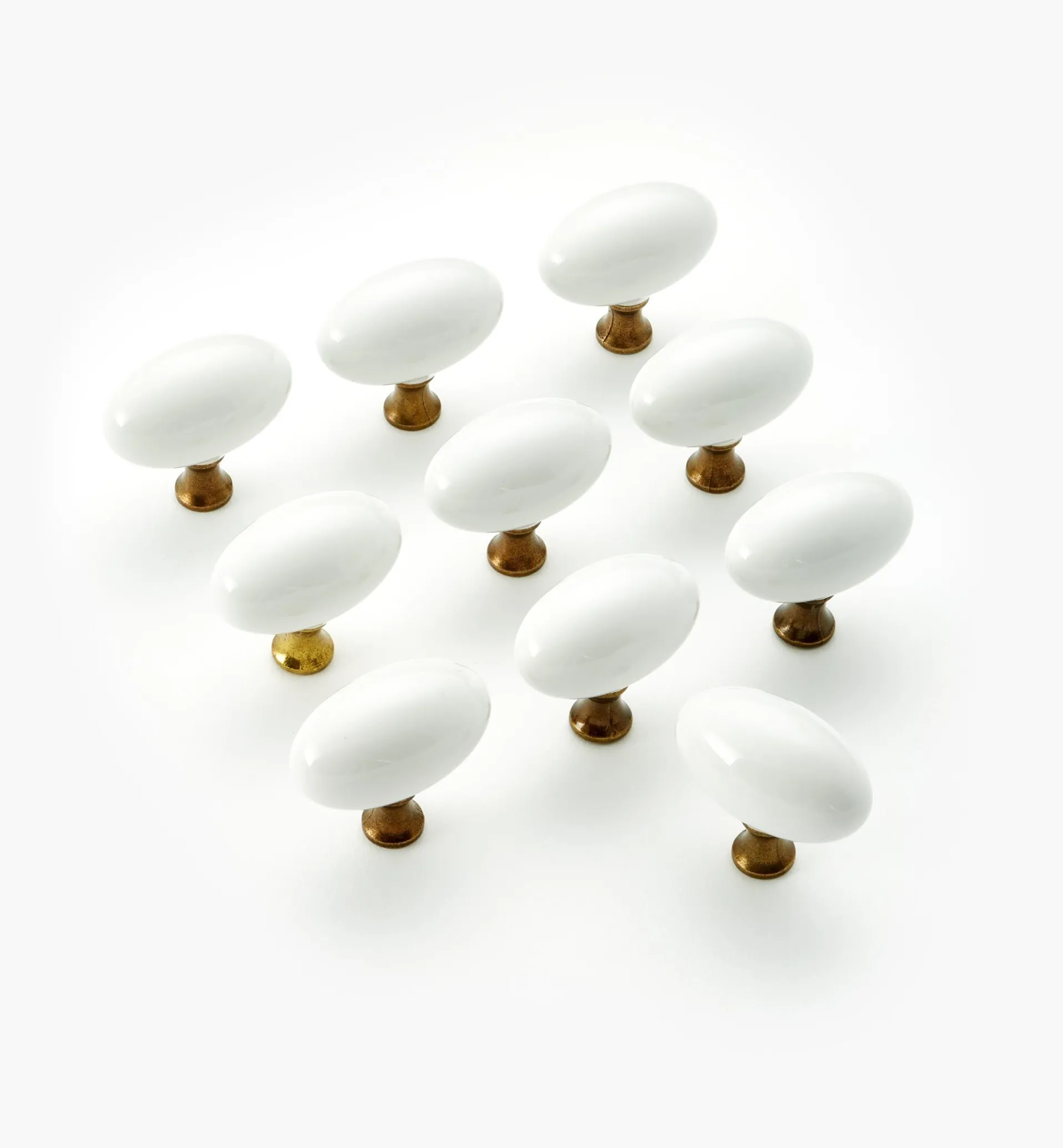 Lee Valley Belwith Ceramic Oval Knobs