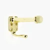 Lee Valley Belwith Polished Brass Doorstop With Hook