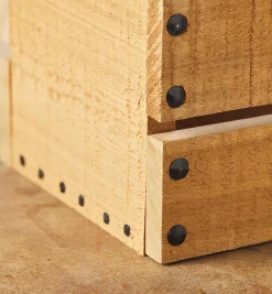 Lee Valley Black Steel Diamond-Head Forged Nails From Clouterie Rivierre