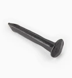 Lee Valley Black Steel Diamond-Head Forged Nails From Clouterie Rivierre