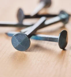 Lee Valley Blued Steel Diamond-Head Forged Nails From Clouterie Rivierre