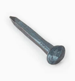 Lee Valley Blued Steel Diamond-Head Forged Nails From Clouterie Rivierre