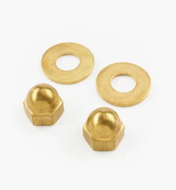 Lee Valley Brass Cap Nuts And Washers For Cast-Iron Legs