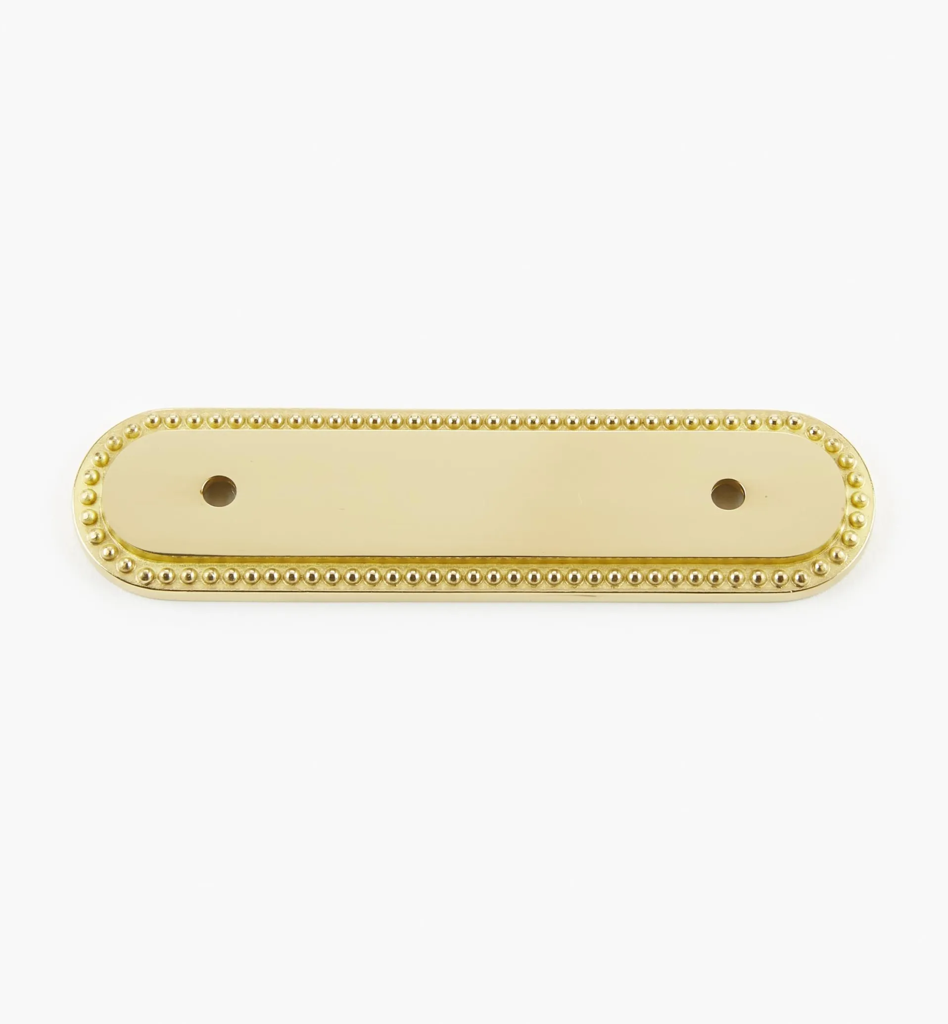 Lee Valley Brass Pearl-Edge Handle Escutcheon