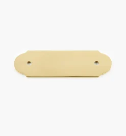Lee Valley Brass Round-Edge Handle Escutcheon