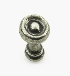Lee Valley Bright Pewter Round Knobs