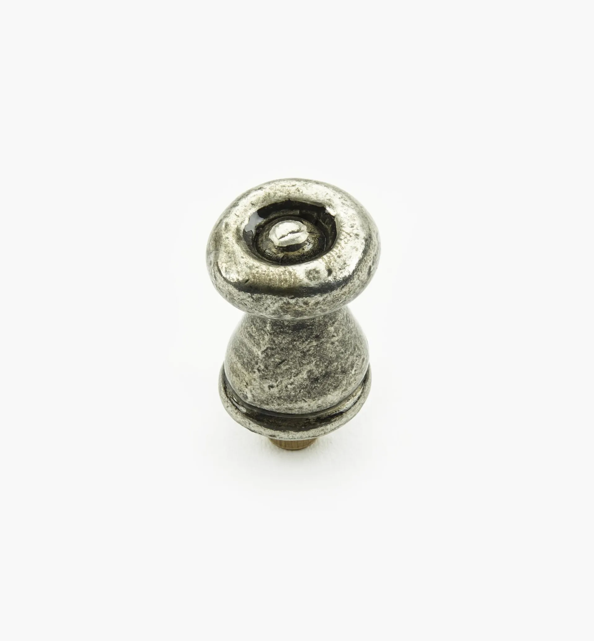 Lee Valley Bright Pewter Round Knobs