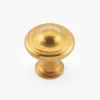 Lee Valley Brusso Ridged Brass Cabinet Knob