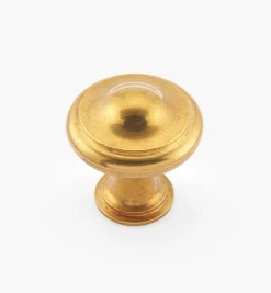 Lee Valley Brusso Ridged Brass Cabinet Knob