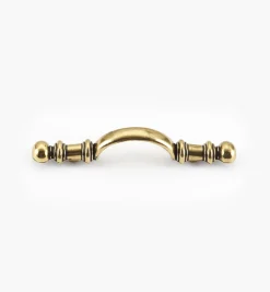 Lee Valley Burnished Brass Arched Die-Cast Pull