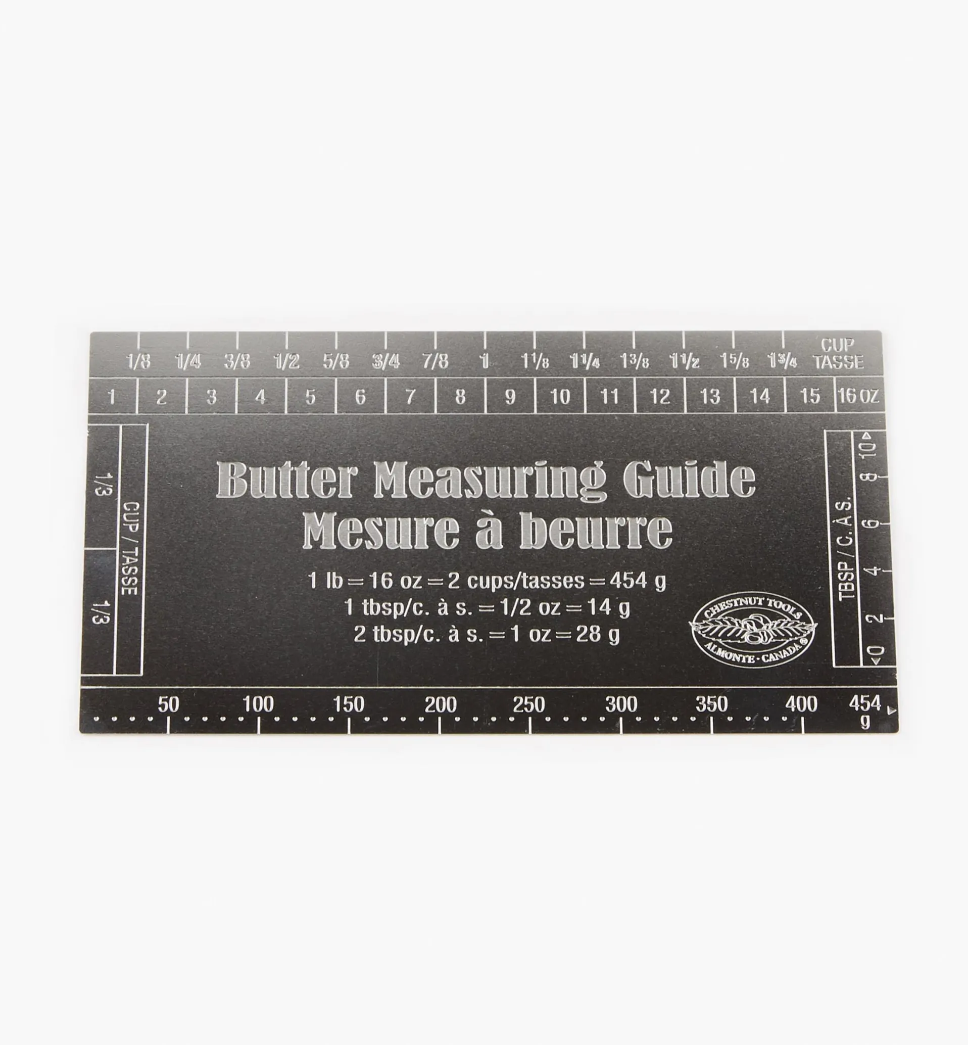 Lee Valley Butter Measuring Guide