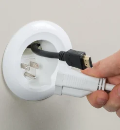 Lee Valley Cable Grommet Kit For Wall-Mounted Electronics