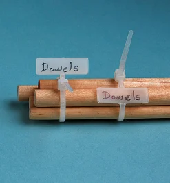 Lee Valley Cable Ties With Labels