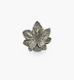 Lee Valley Cast Pewter Maple Leaf Knobs