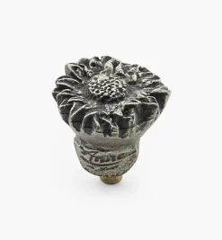 Lee Valley Cast Pewter Sunflower Knobs