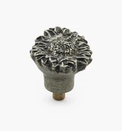 Lee Valley Cast Pewter Sunflower Knobs