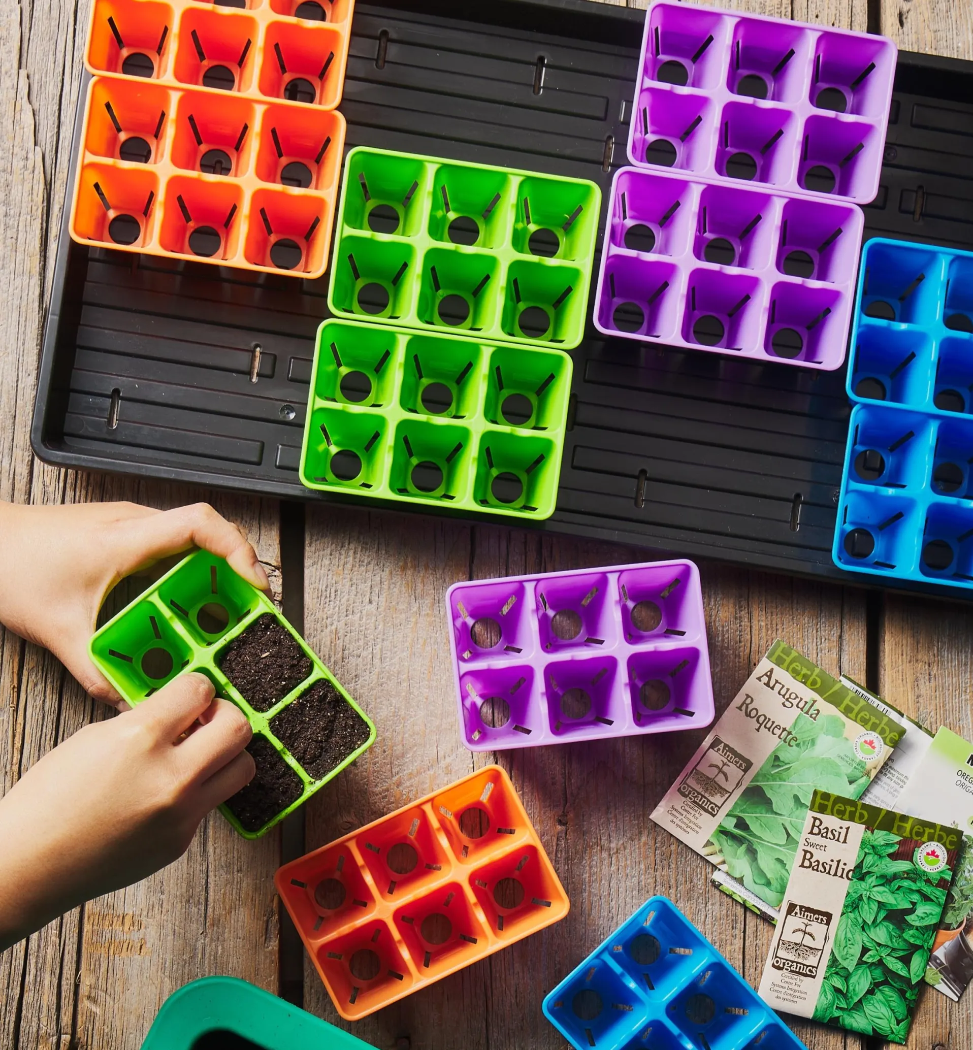 Lee Valley 72-Cell Modular Seed Starter With Propagation Tray