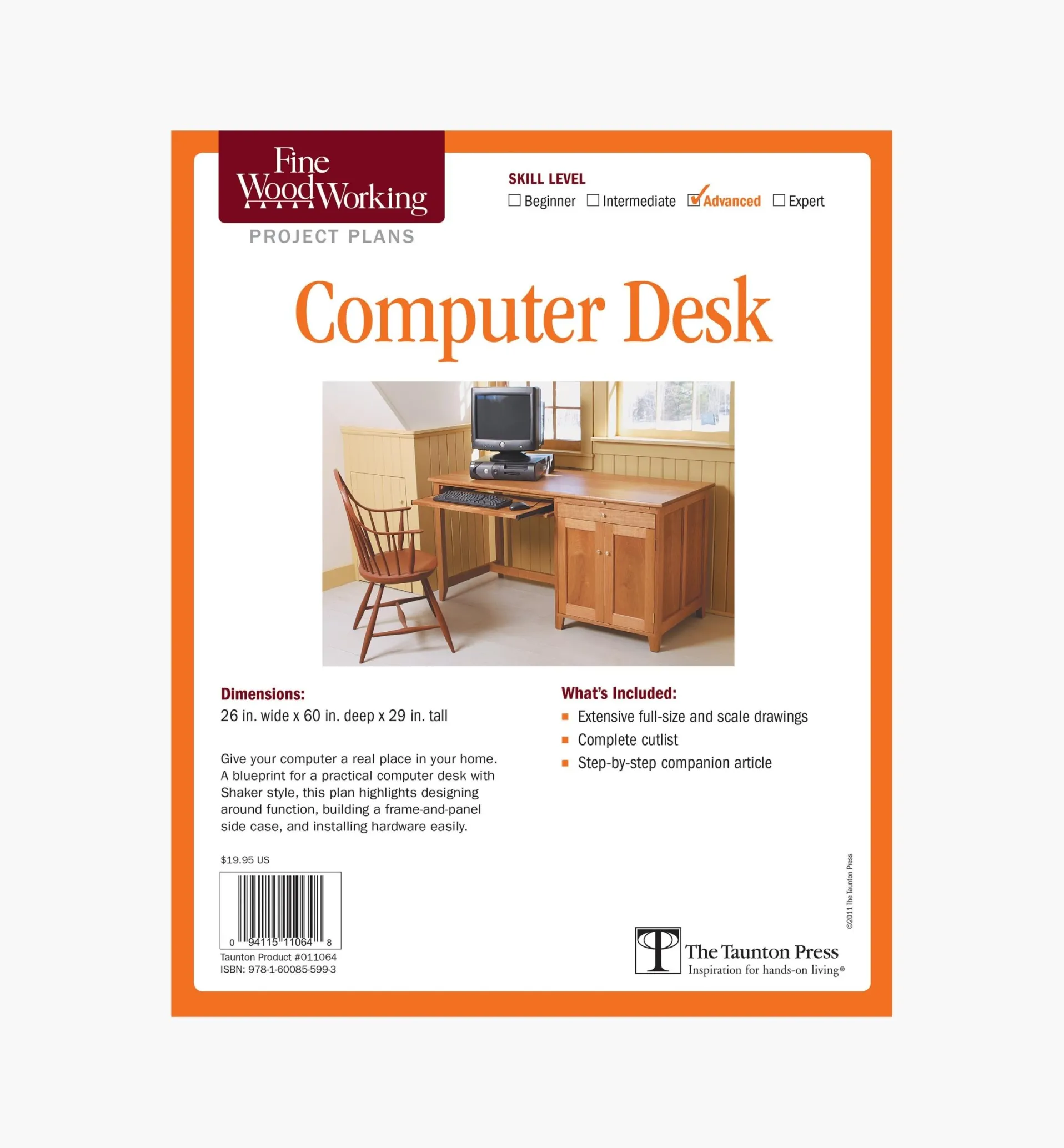 Lee Valley Computer Desk Plan