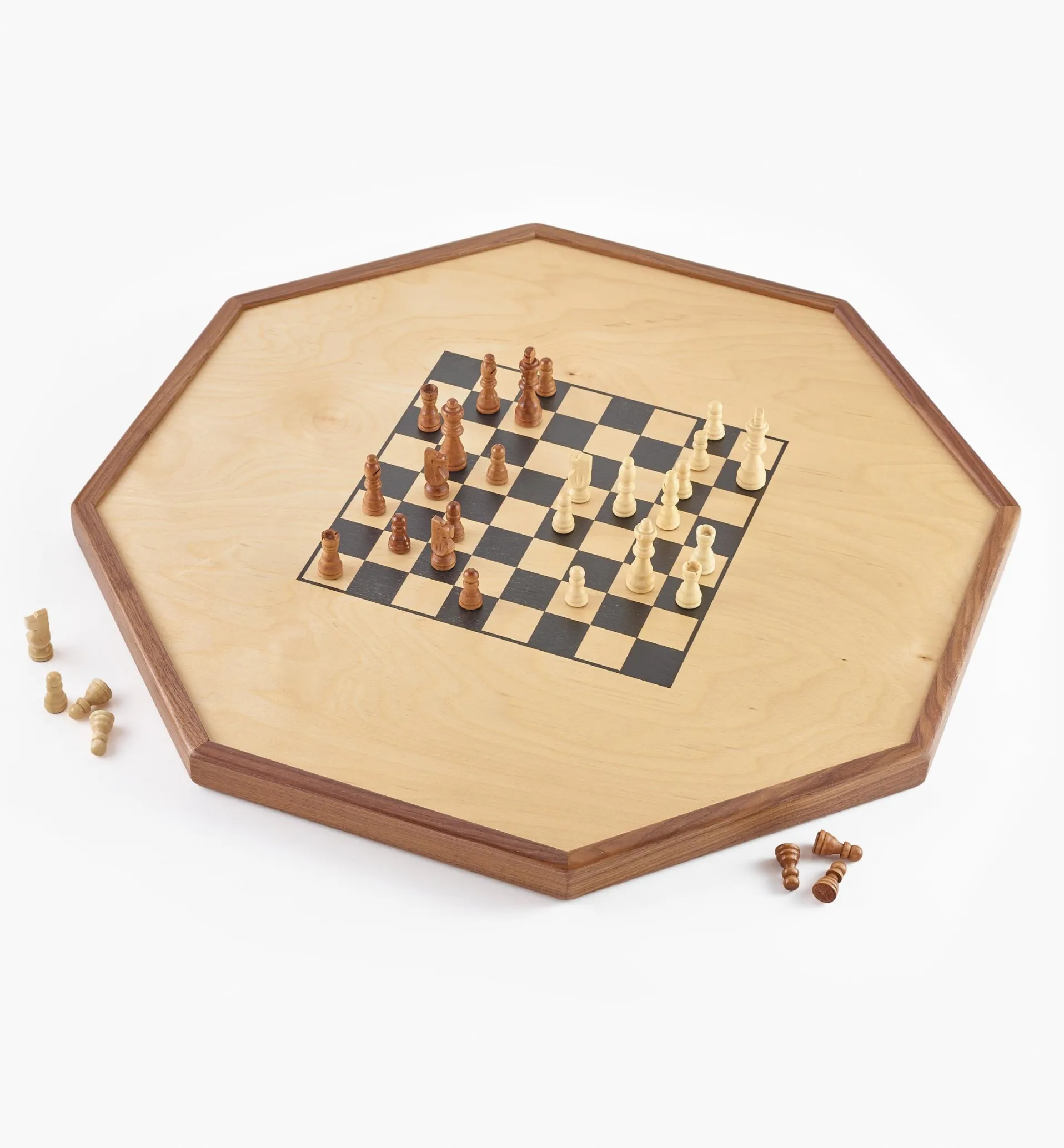 Lee Valley Deluxe Crokinole, Checker & Chess Board