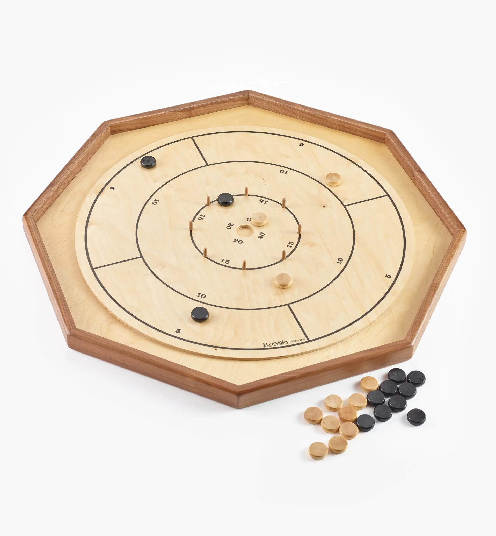 Lee Valley Deluxe Crokinole, Checker & Chess Board