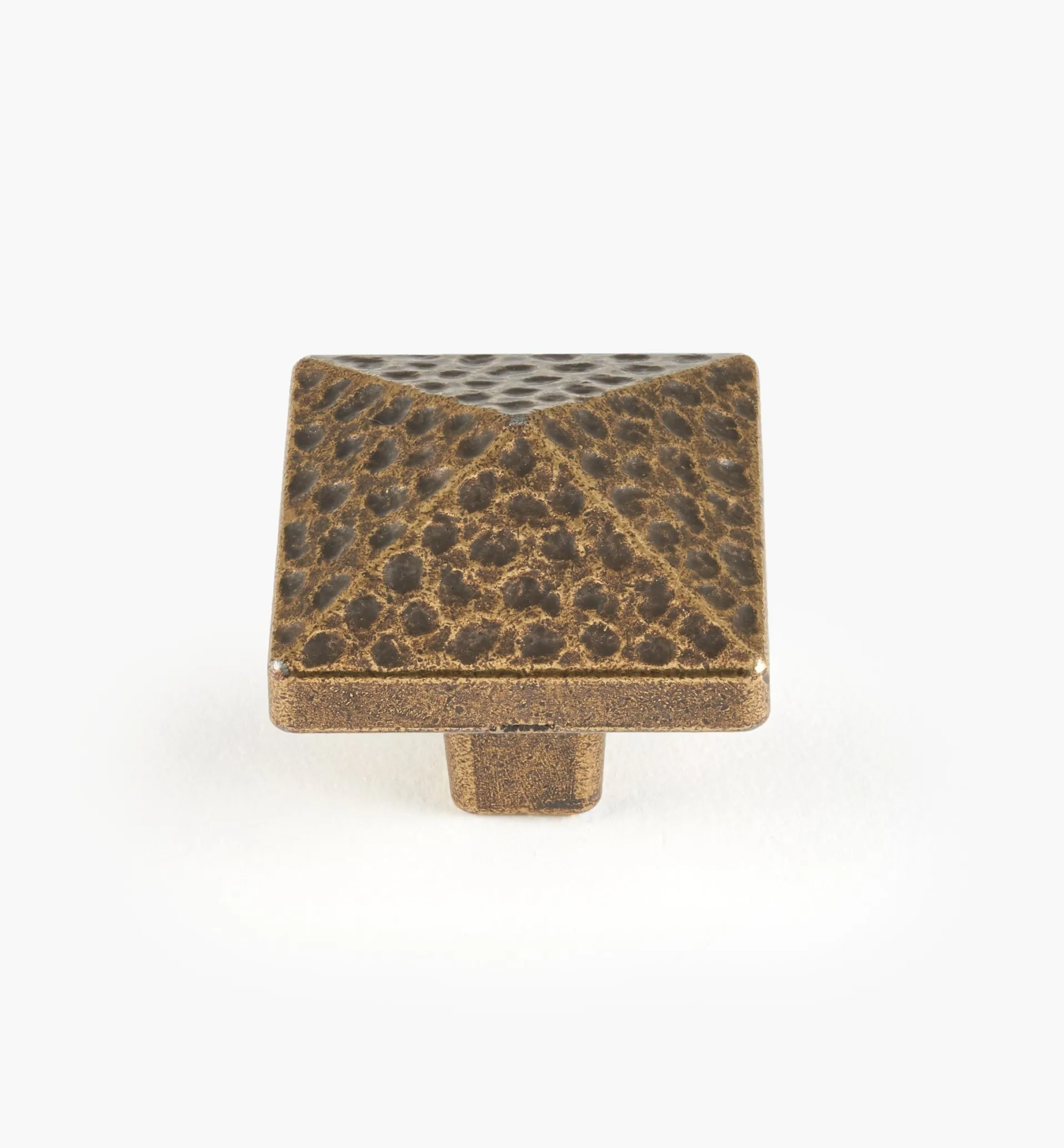 Lee Valley Die-Cast "Forged" Square Knobs